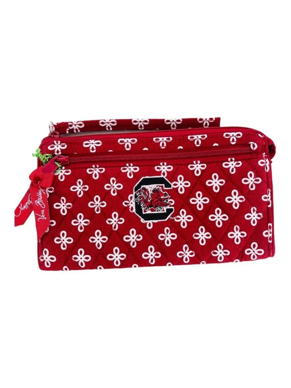 Vera Bradley University of South Carolina Gamecocks Front Zip Wristlet